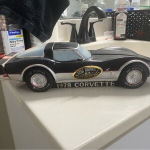 Black and Silver 1978 Corvette Model